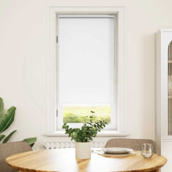 Cortina de rolo blackout, 64,4 x 120 cm, largura do tecido 60 cm, branca.