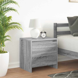 Mesa cabeceira 45x34x44,5cm derivados madeira sonoma cinza