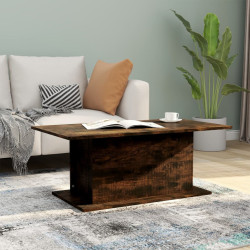 Mesa de centro 102x55,5x40 cm derivados madeira carvalho fumado