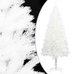 Árvore de natal artificial agulhas realistas 240 cm branco