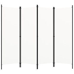 Divisória de quarto com 4 painéis 200x180 cm branco