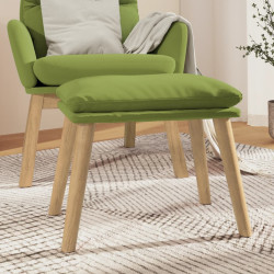 Apoio de pés 45x29,5x35 cm veludo verde-claro