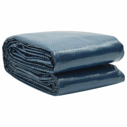 Película p/ piscina PE solar flutuante 549 cm preto e azul