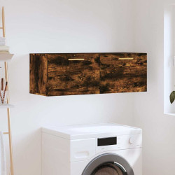 Armário parede 100x36,5x35 cm derivados madeira carvalho fumado