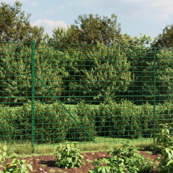Cerca de malha de arame com flange 1,4x10 m verde