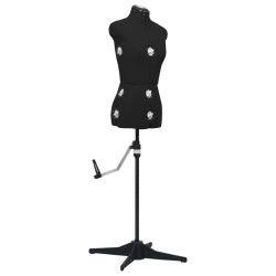 Manequim feminino ajustável tamanho s 33-40 preto