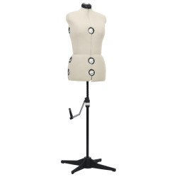 Manequim feminino ajustável tamanho m 40-46 cor creme