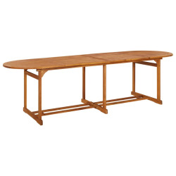 Mesa de jantar p/ jardim 280x90x75 cm madeira de acácia maciça