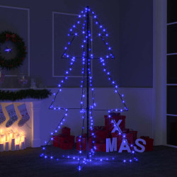 Árvore de natal em cone 200 leds 98x150 cm interior e exterior