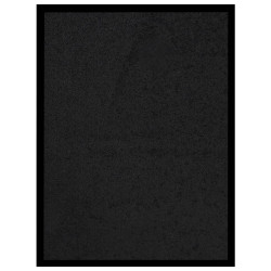 Tapete de porta 40x60 cm preto