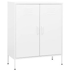 Armário de arrumação aço 80x35x101,5 cm branco