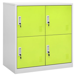 Cacifo 90x45x92,5 cm aço cinzento-claro e verde