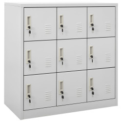 Cacifo 90x45x92,5 cm aço cinzento-claro