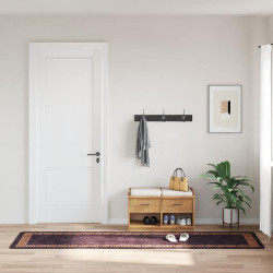 Tapete lavável 80x300 cm preto e dourado