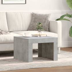 Mesa de centro 50x50x35 cm derivados de madeira cinzento sonoma