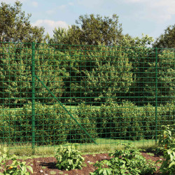 Cerca de malha de arame 2x25 m aço galvanizado verde