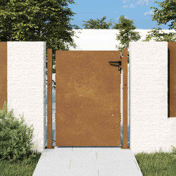 Portão de jardim 100x125 cm aço corten