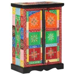 Aparador pintado à mão com portas 53x30x75 cm mangueira maciça