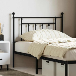 Cabeceira de substituição 90 cm metal preto