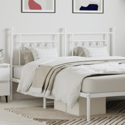 Cabeceira de substituição 160 cm metal branco