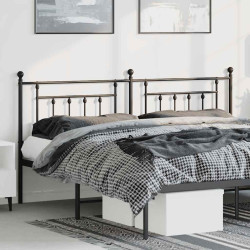 Cabeceira de substituição 180 cm metal preto
