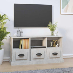 Móvel de TV 100x35x50 cm derivados de madeira cinzento cimento