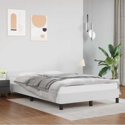 Estrutura de cama c/ cabeceira sem colchão 120x200 cm branco