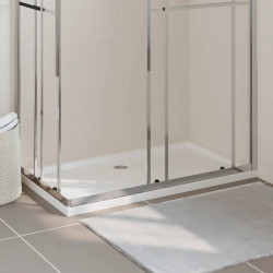 Base de chuveiro retangular 70x120 cm ABS branco