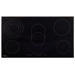 Placa de cerâmica com 5 discos ecrã tátil 8500 w 77 cm