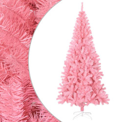 Árvore de natal artificial com suporte 180 cm PVC rosa