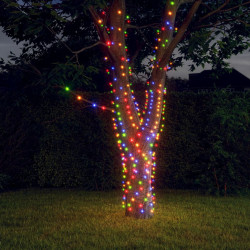 Luzes solares 5pcs 5x200 leds p/ interior/exterior coloridas
