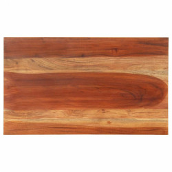 Tampo de mesa madeira de acácia maciça 25-27 mm 60x100 cm