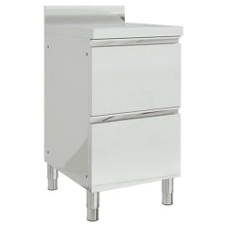 Armário de cozinha comercial com 2 gavetas 50x60x96 cm