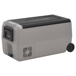 Mala térmica c/ rodas e pega 36 l PP e PE preto/cinzento
