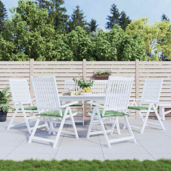 Almofadões p/ cadeira 6pcs 40x40x4cm tecido padrão folhas