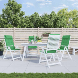 Almofadões p/ cadeira encosto alto 4 pcs tecido oxford verde