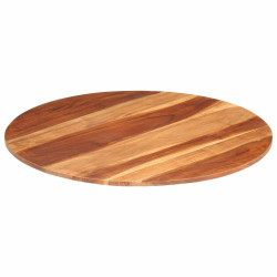 Tampo de mesa redondo madeira de acácia maciça 15-16 mm 80 cm