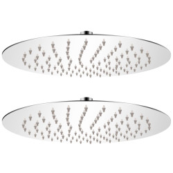 Cabeças de chuveiro 2 pcs aço inoxidável ø 25 cm