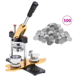 Máquina de fazer crachás + 500 crachás 44mm perfurador rotativo