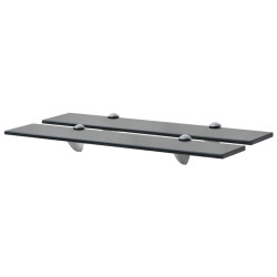 Prateleiras flutuantes 2 pcs vidro 60x20 cm 8 mm