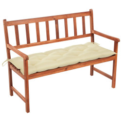 Banco de jardim c/ almofadão 120 cm madeira acácia maciça