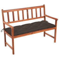 Banco de jardim c/ almofadão 120 cm madeira acácia maciça