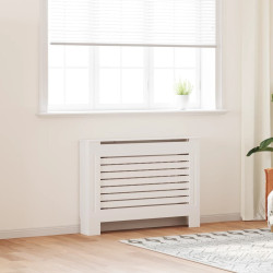 Cobertura de radiador 112x19x81,5 cm MDF branco