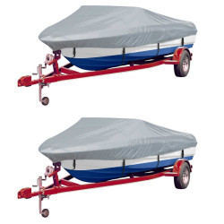 Cobertura para barcos 2 pcs 610-671x254 cm (cxl) cinzento