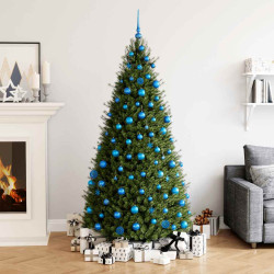 111 Pcs conjunto de enfeites de natal poliestireno azul