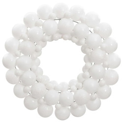 Guirlanda de natal 45 cm poliestireno branco