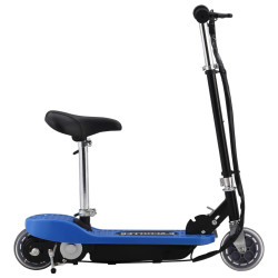 Trotinete/scooter elétrica com assento 120 w azul