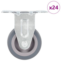 24 Pcs rodas fixas 50 mm
