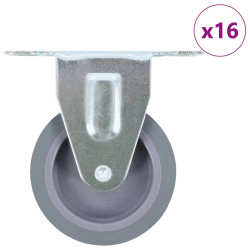 16 Pcs rodas fixas 75 mm