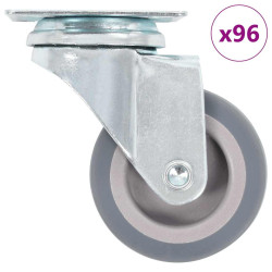 96 Pcs rodas giratórias 50 mm